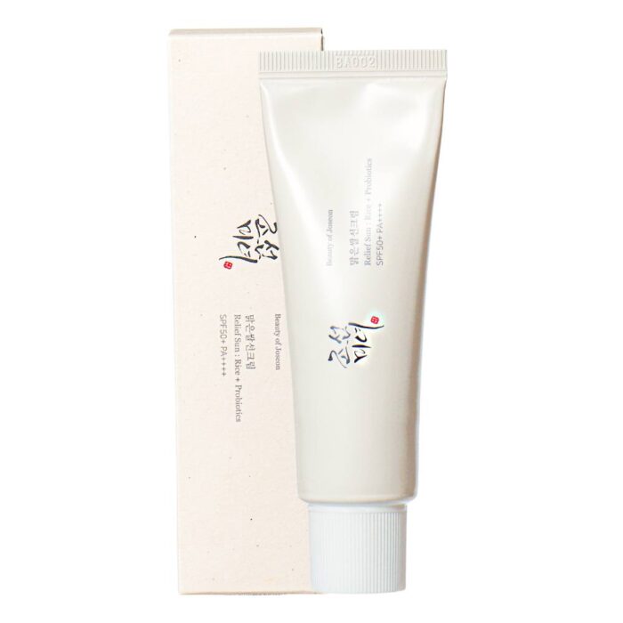 Сонцезахисний крем з пробіотиками BEAUTY OF JOSEON RELIEF SUN : RICE + PROBIOTICS SPF50+ PA++++ - Зображення 1