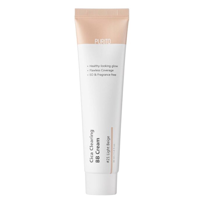 ВВ крем з екстрактом центелли Purito Cica Clearing BB Cream (№21 Light Beige) - Зображення 1