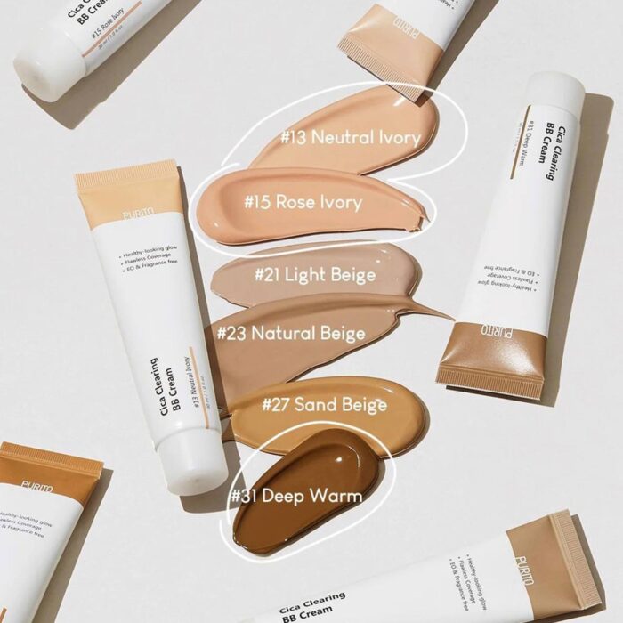 ВВ крем з екстрактом центелли Purito Cica Clearing BB Cream (№23 Natural Beige) - Зображення 2