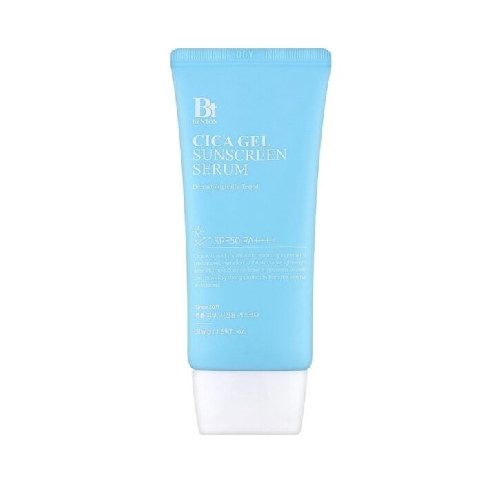 Зволожувальна сонцезахисна крем-сироватка з центелою Benton CICA Gel Sunscreen Serum SPF50+ PA++++ (термін до 07.2026) - Зображення 1