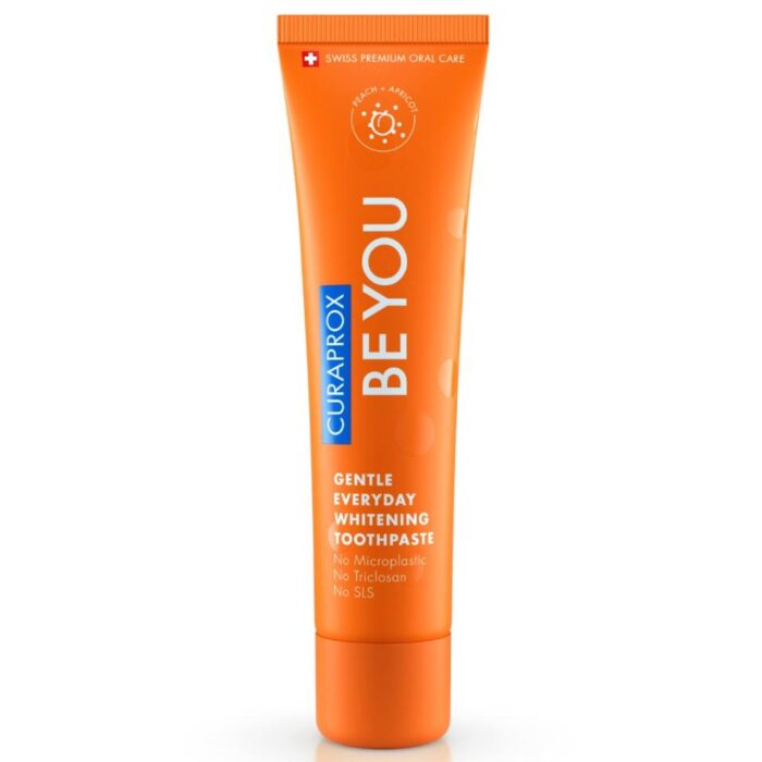 Відбілююча зубна паста персик/абрикос Сuraprox Be you Orange 60 мл - Зображення 1
