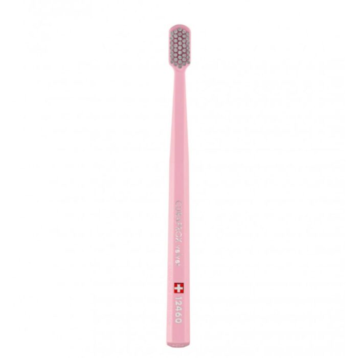 Зубна щітка ультра-м'яка Curaprox CS 12460 Velvet рожевий/сірий - Зображення 1