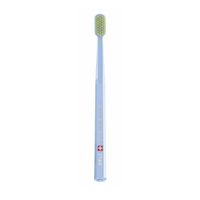 М'яка зубна щітка Curaprox 3960 Super Soft голубий/жовтий - Зображення 1