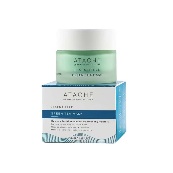 Відновлююча та заспокійлива маска з екстрактом зеленого чаю Essentielle Reafirming Mask Green Tea Atache 50 мл - Зображення 1