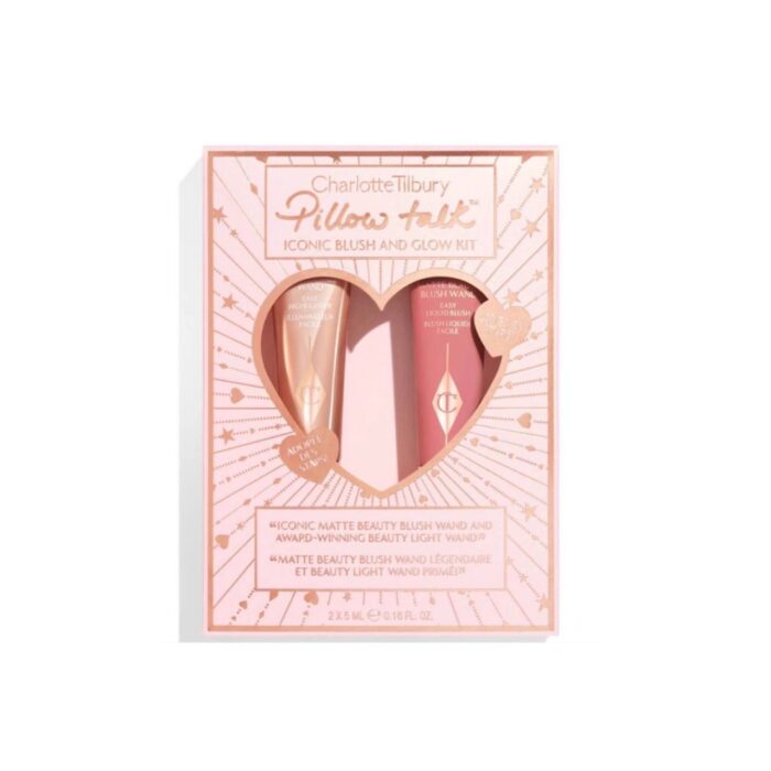 Подарунковий набір рум'яна + хайлайтер Charlotte Tilbury Pillow Talk Blush and Glow Kit - Зображення 1