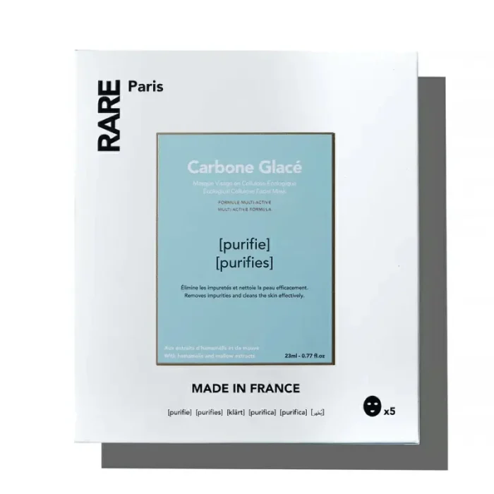 Набір очищувальних масок Carbone glacé Rare Paris 5 шт - Зображення 1