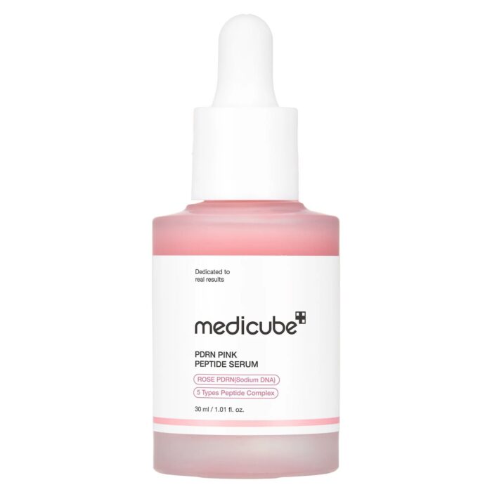 Відновлювальна сироватка з полінуклеотидами та пептидами Medicube PDRN Pink Peptide Serum 30 мл - Зображення 1