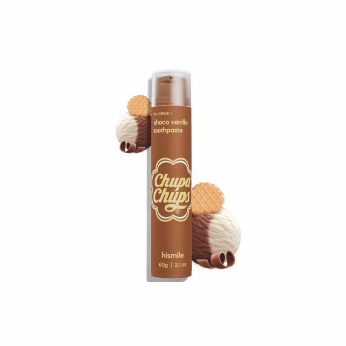Зубна паста зі шоколадно-ванільним смаком Hismile Chupa Chups Choco Vanilla Toothpaste 60g - Зображення 1