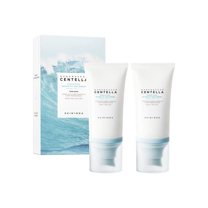 Набір сонцезахисних сироваток SKIN1004 Hyalu-Cica Water-Fit Sun Serum SPF50+ PA++++, 2 * 50 мл - Зображення 1