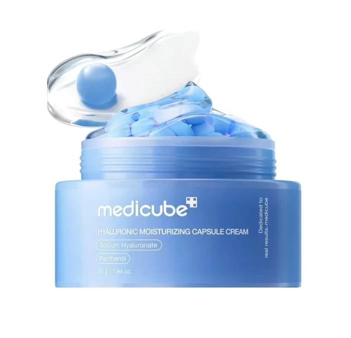 Капсульний крем з гіалуроновою кислотою Medicube Hyaluronic Moisturizing Capsule Cream 55 мл - Зображення 1